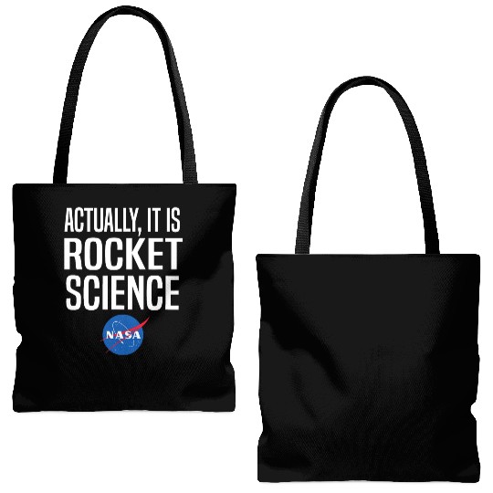 Actually It Is Rocket Science Graphic Tote Bags (AOP) NASA
