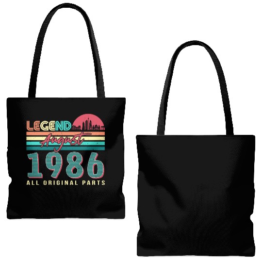 Building Year 1986 In August Tote Bags (AOP)