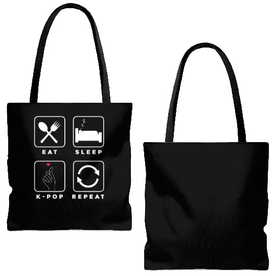 K-Pop K-Drama Korean Pop Music Tote Bags (AOP)