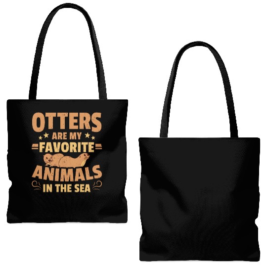 Otters Are My Favorite Animals In The Sea Otter Tote Bags (AOP)