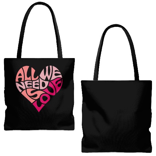 All we need is love Tote Bags (AOP)