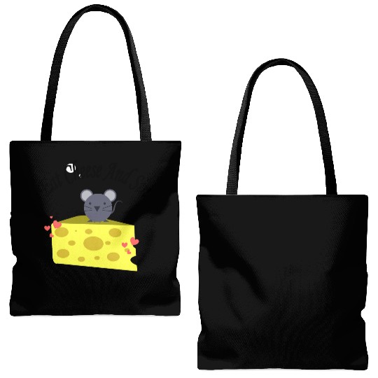 Eat cheese and sin, Best Street art! Classic Tote Bags (AOP)