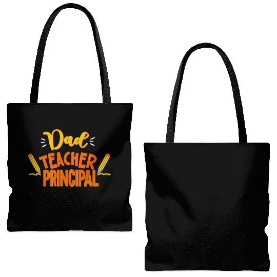 Dad Teacher Principal Homeschooling Homeschool Tote Bags (AOP)