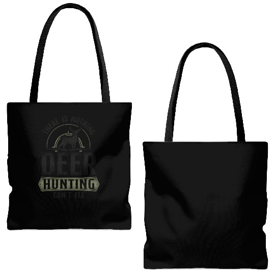 Buck Deer Hunting Hunter Vintage Tote Bags (AOP)