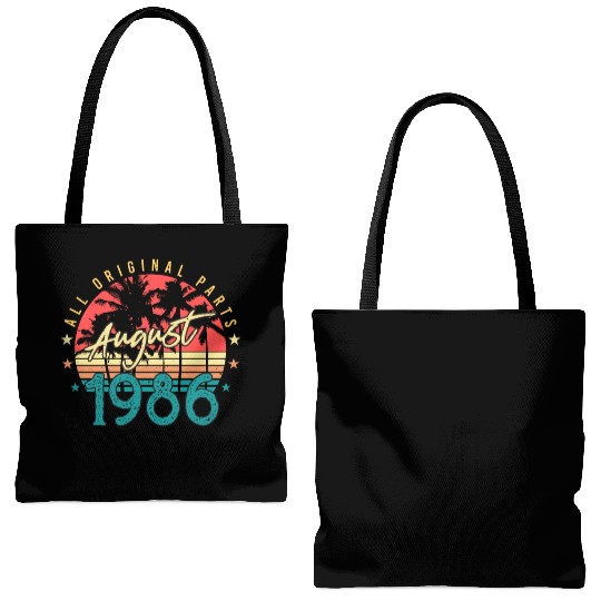 August 1986 Gift Idea Tote Bags (AOP)