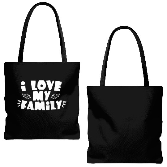 I Love My Family Reunion Gathering Families Tote Bags (AOP)