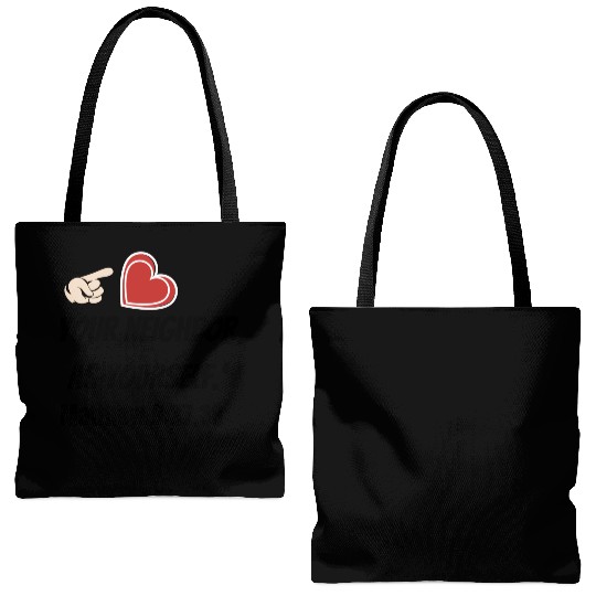 You must love your neighbor as yourself design. Tote Bags (AOP)