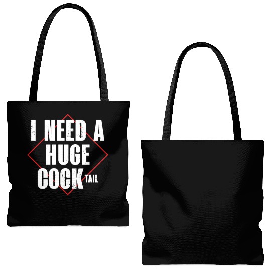 I Need A Huge Cocktail | Bourbon Drinker Tote Bags (AOP) |
