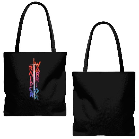 Raider Warrior logo 2 by Carmo Fernandes Tote Bags (AOP)