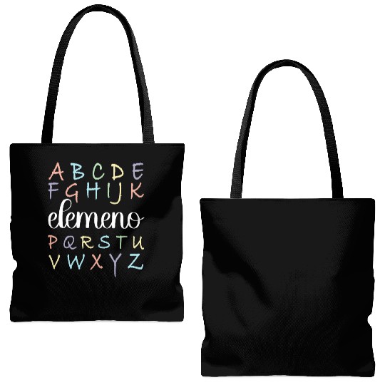 ABC Elemeno, Kindergarten Teacher, Teacher Tote Bags (AOP)