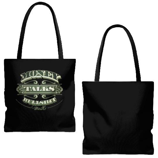 Money Talks Tote Bags (AOP)