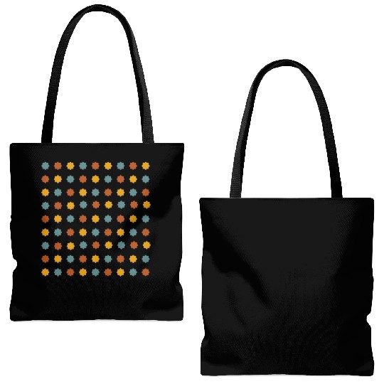 cool colored tiles pattern Tote Bags (AOP)