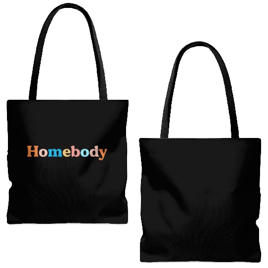 Retro Homebody Rather Be Inside Vintage Introvert Tote Bags (AOP)
