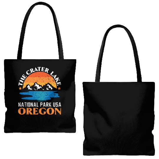 The Crater Lake National Park USA Oregon America Tote Bags (AOP)
