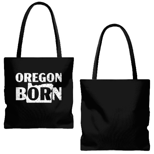 Oregon Born USA America Oregonians Travel Tourist Tote Bags (AOP)