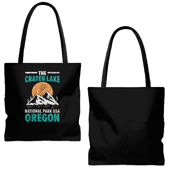 The Crater Lake National Park USA Oregon America Tote Bags (AOP)