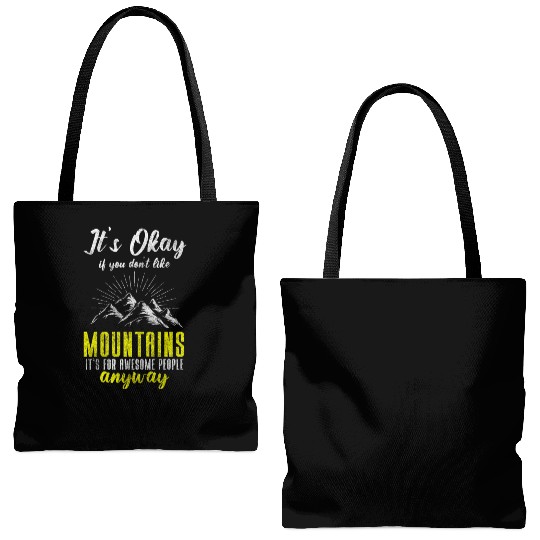 Mountaineering Summit Tote Bags (AOP)