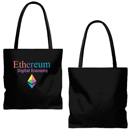 ETHEREUM DIGITAL ECONOMY Tote Bags (AOP)