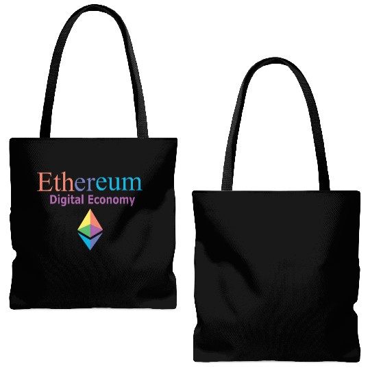 ETHEREUM DIGITAL ECONOMY Tote Bags (AOP)