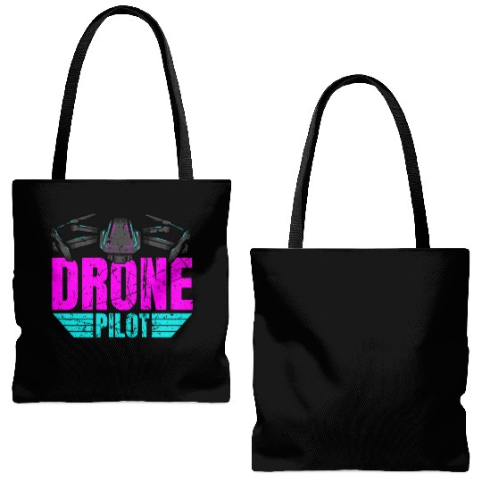 Drone Drone Pilot Drone Operator Quadrocopter Tote Bags (AOP)