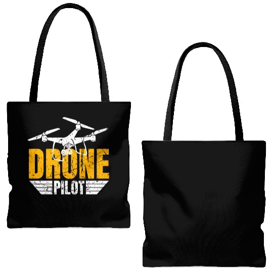 Drone Drone Pilot Drone Operator Quadrocopter Tote Bags (AOP)