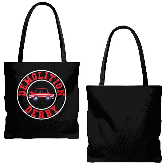 Demolition Derby Driver Demolition Derby Tote Bags (AOP)