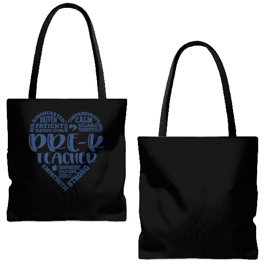 Pre K teacher, prek teacher, pre-k Tote Bags (AOP)