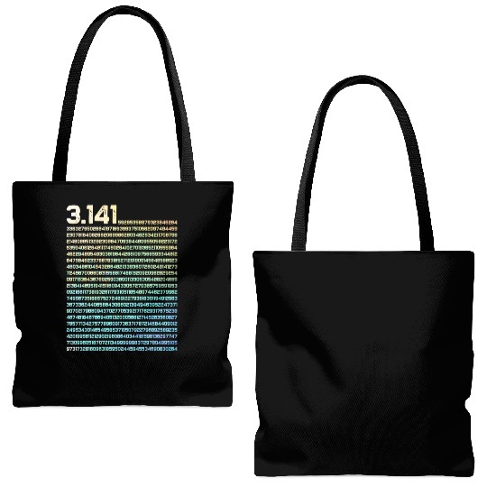 3.14 Math Physics Irrational Number 3.14 Pi Day Tote Bags (AOP)