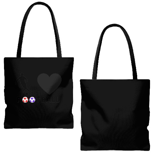 I love Football Tote Bags (AOP)