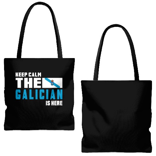 Keep calm Galicia flags design Tote Bags (AOP)