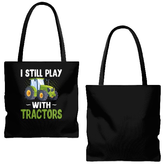 Farming Farmer Tractor Lover Tote Bags (AOP)