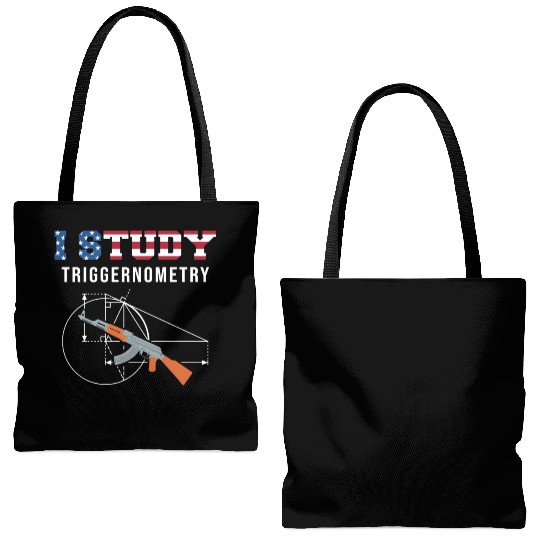 I Study Triggernometry - Gun Lover Tote Bags (AOP)