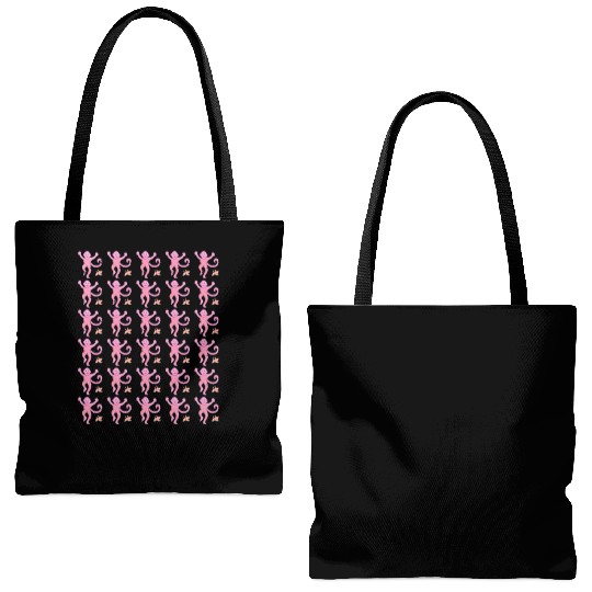 Preppy Monkey Tote Bags (AOP)