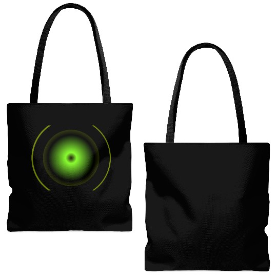 Shapes dark green Tote Bags (AOP)