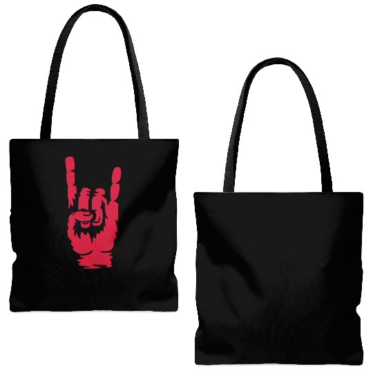 Cool heavy metal hand Tote Bags (AOP)