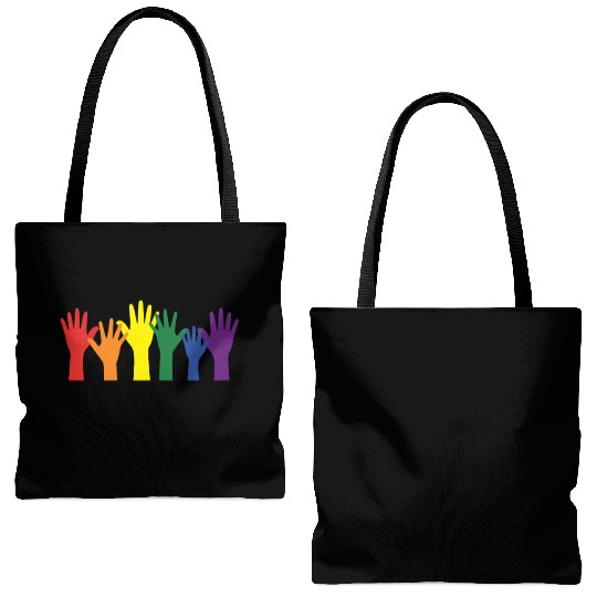 Lgbtq Gay Pride Month Rainbow Love Is Love Tote Bags (AOP)