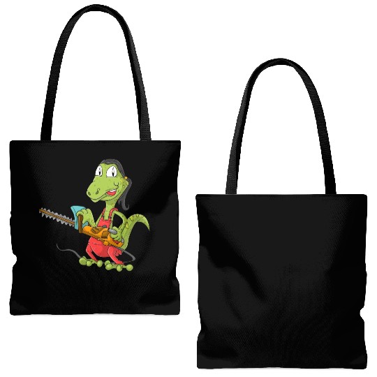 Lizard Gardener Tote Bags (AOP)