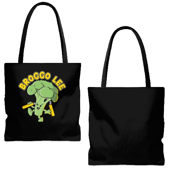Brocco Lee Vegetable Vegetarian Vegan Broccoli Tote Bags (AOP)