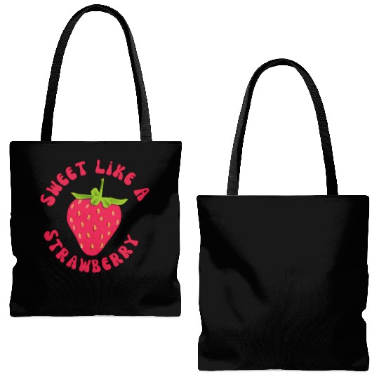 Sweet like A Strawberry Tote Bags (AOP)