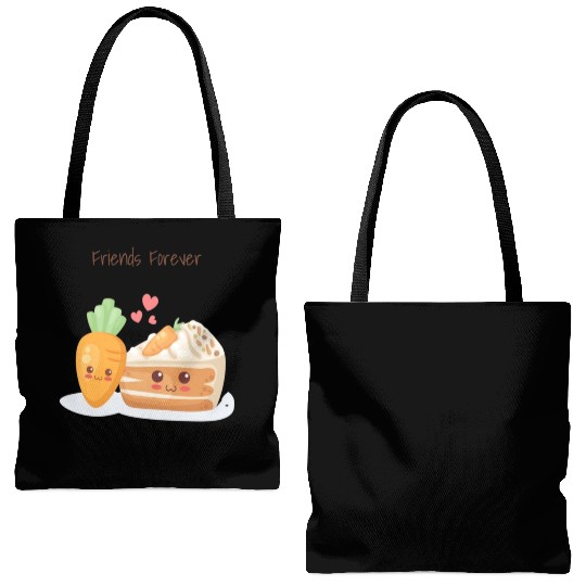 Friends Forever Carrot & Cake Tote Bags (AOP)