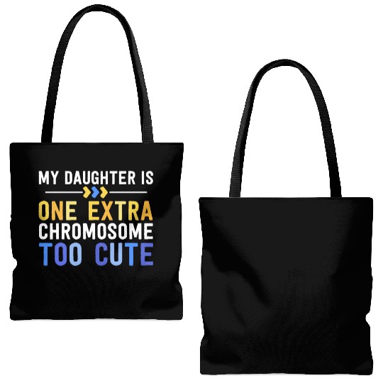 Family Down Syndrome Awareness for Dad Mom Extra Tote Bags (AOP)
