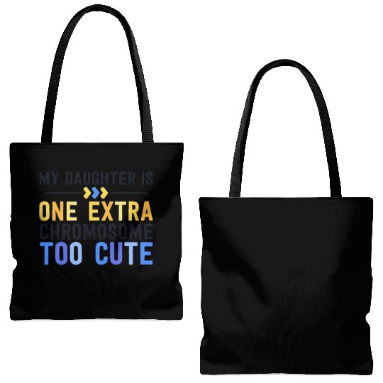 Family Down Syndrome Awareness for Dad Mom Extra Tote Bags (AOP)