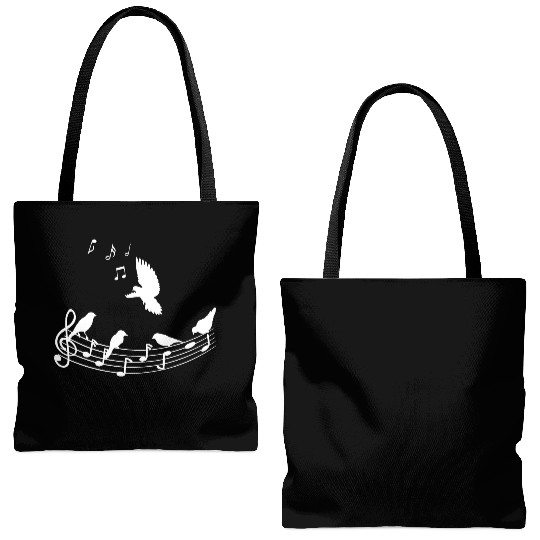 Bird Songs Nature Musician Birds Music Tote Bags (AOP)