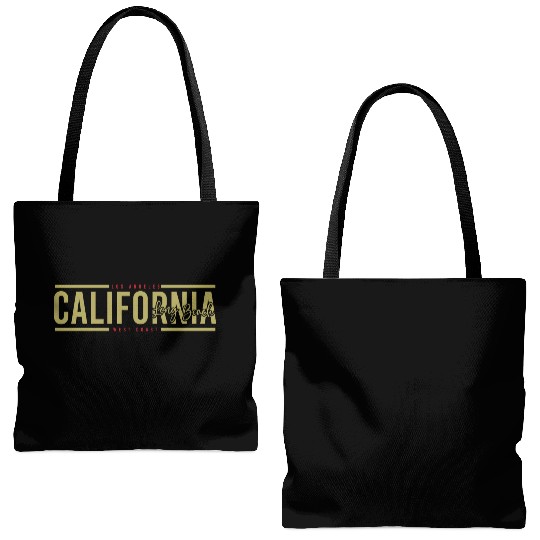California Long Beach Surfing Tote Bags (AOP)
