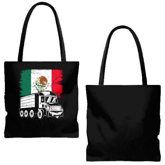 Mexican Flag Themed Truck Design For A Mexican Tote Bags (AOP)