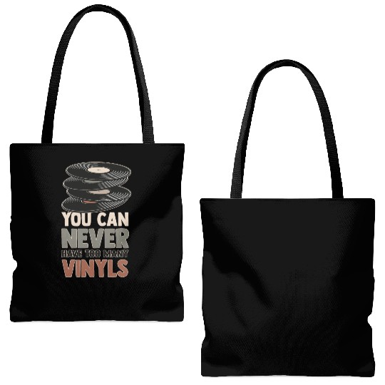 Hilarious Vinyl Contentment Sarcastic Composers Tote Bags (AOP)