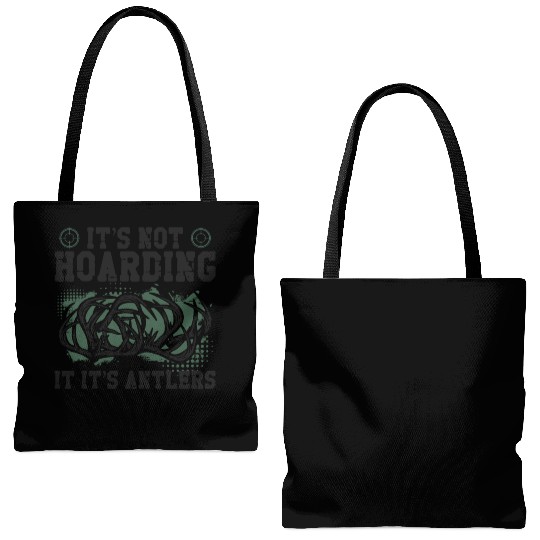 Buck Deer Hunting Hunter Vintage Tote Bags (AOP)