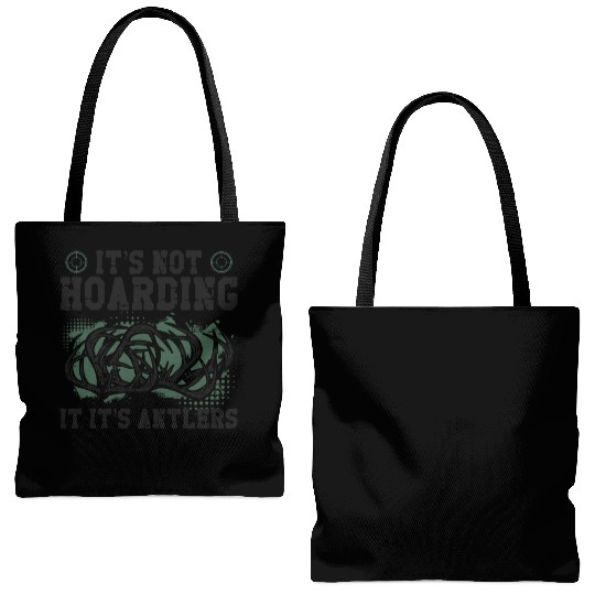 Buck Deer Hunting Hunter Vintage Tote Bags (AOP)