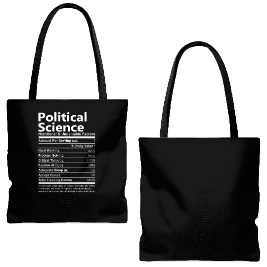 Political Science Tote Bags (AOP) - Nutritional And Undeni