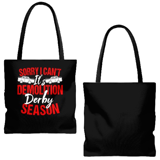 Sorry I Can't It Isr Demolition Derby Tote Bags (AOP)